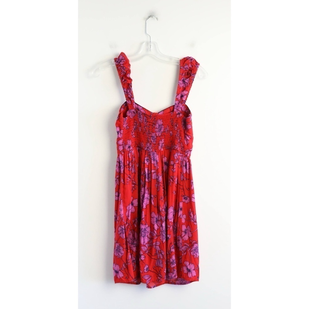 Band of the free red floral print bustier dress Size S small cottagecore peasant - Picture 3 of 9